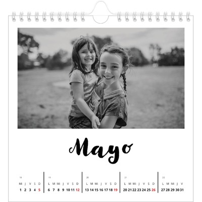 Calendarios Cuadrados — Escrito a mano [portada]