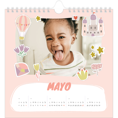 Calendarios Cuadrados — Unicornio arcoíris [portada]