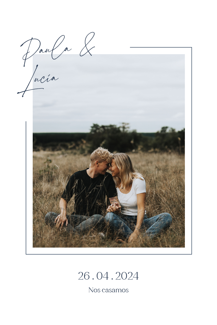 Invitaciones — Boda minimalista