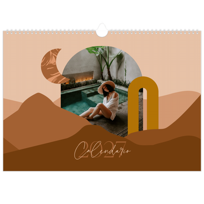 Calendario A3 horizontal — Montañas neutrales [portada]