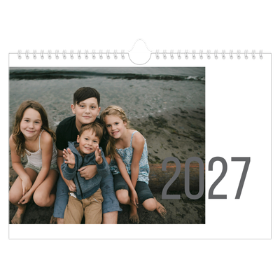 Calendario A4 horizontal — Meses numerados [portada]