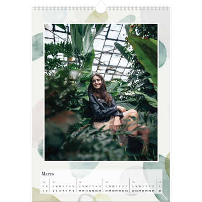 Calendarios A3 — Manchas de acuarela [Marzo]
