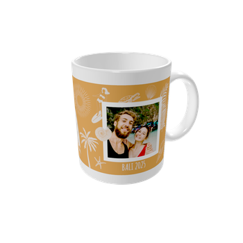 Tazas personalizadas — Mochilero tropical