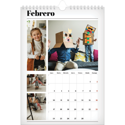 Calendario personalizado A4 — Recién salido del horno [Febrero]