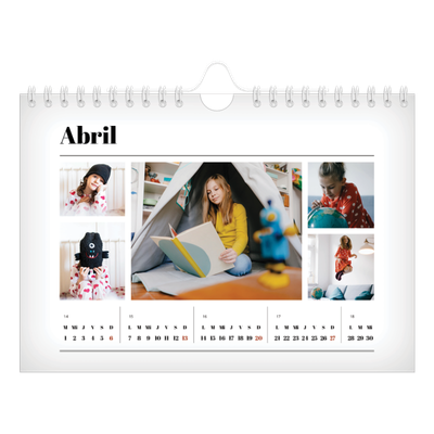 Calendario personalizado A5 — Recién salido del horno [Abril]
