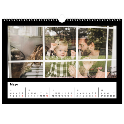 Calendario A3 horizontal — Margen negro [portada]
