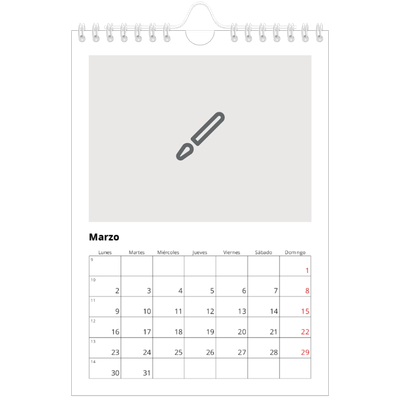 Calendario personalizado A5 — Diseña tu producto [Marzo]