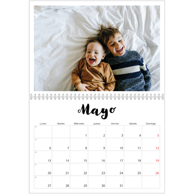 Calendario personalizado doble A4 — Escrito a mano [portada]