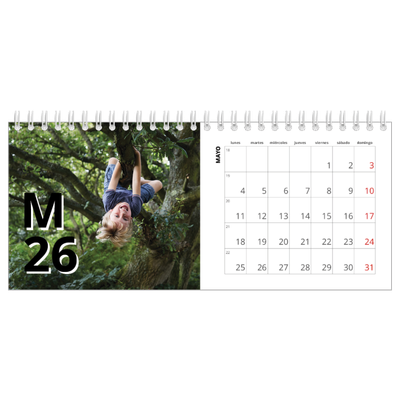 Calendarios de mesa — Estilo de letra [portada]