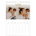 Calendario personalizado A4 — Texto dorado grande [Abril]