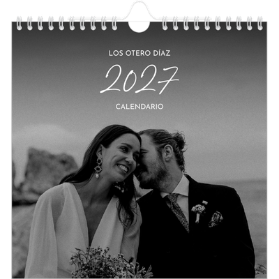 Calendarios Cuadrados — Escritura elegante [portada]