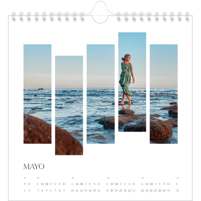 Calendarios Cuadrados — Fragmentos de viaje [Mayo]