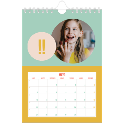Calendario personalizado A5 — Brillante y bonito [portada]