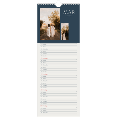 Calendario de cocina  — Pizarra y caligrafía [Marzo]