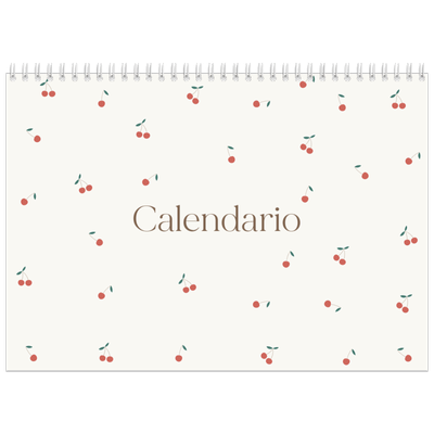 Calendario personalizado doble A4 — Pequeñas cerezas [portada]