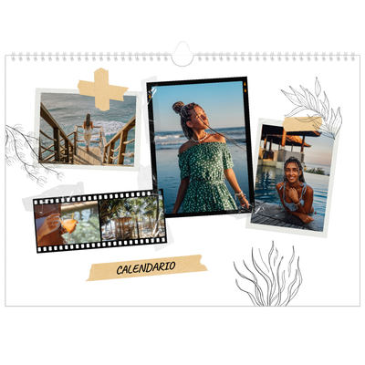 Calendario A3 horizontal — Scrapbook con estilo [portada]