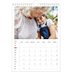 Calendario personalizado A4 — Reflejos rojos [Marzo]