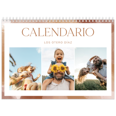 Calendario personalizado doble A4 — Efecto pincel [portada]