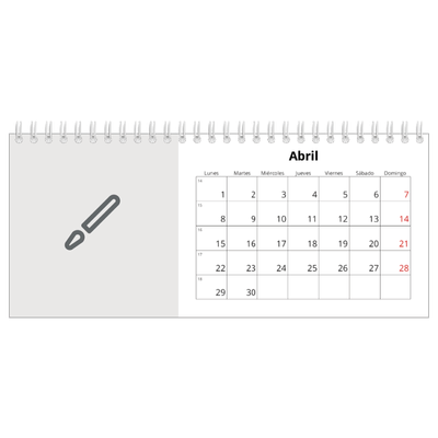 Calendarios de mesa — Diseña tu producto [Abril]