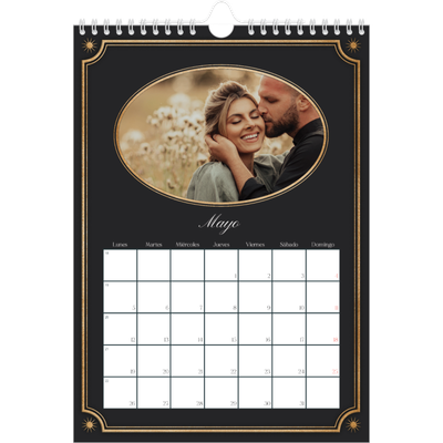 Calendario personalizado A4 — Clásico vintage [portada]
