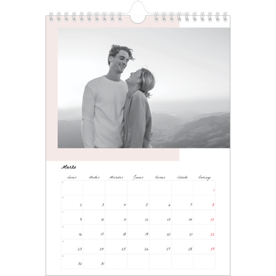 Calendario personalizado A4 — Pantallas de color [Marzo]
