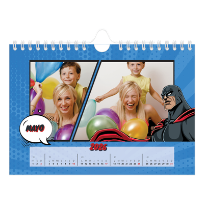 Calendario personalizado A5 — Libro de cómics [portada]