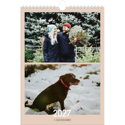 Calendario personalizado A4 — Texto superpuesto [portada]