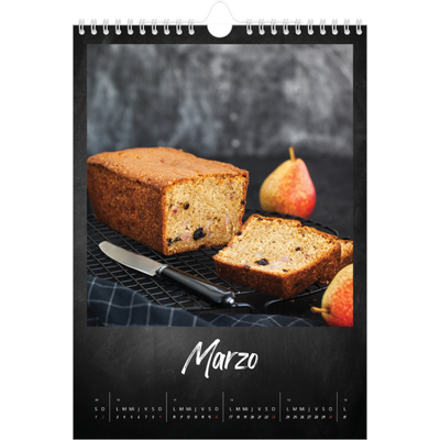 Calendario personalizado A4 — Estilo de pizarra [Marzo]