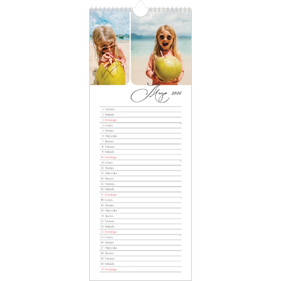 Calendario de cocina  — Fotos y caligrafía [portada]