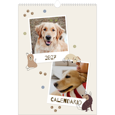 Calendarios A3 — Cachorro juguetón [portada]