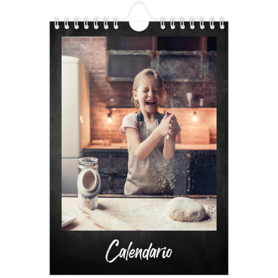 Calendario personalizado A5 — Estilo de pizarra [portada]
