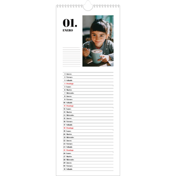 Calendario de cocina (15 x 40 cm) — Serif y momentos