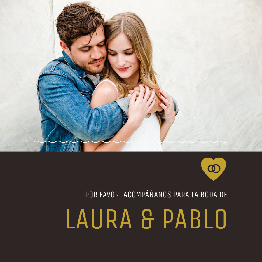 Invitaciones — Oscuro minimalista