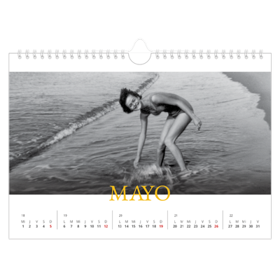 Calendario A4 horizontal — Estilo Heritage [portada]