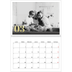Calendario personalizado doble A4 — Números grandes de purpurina [Marzo]