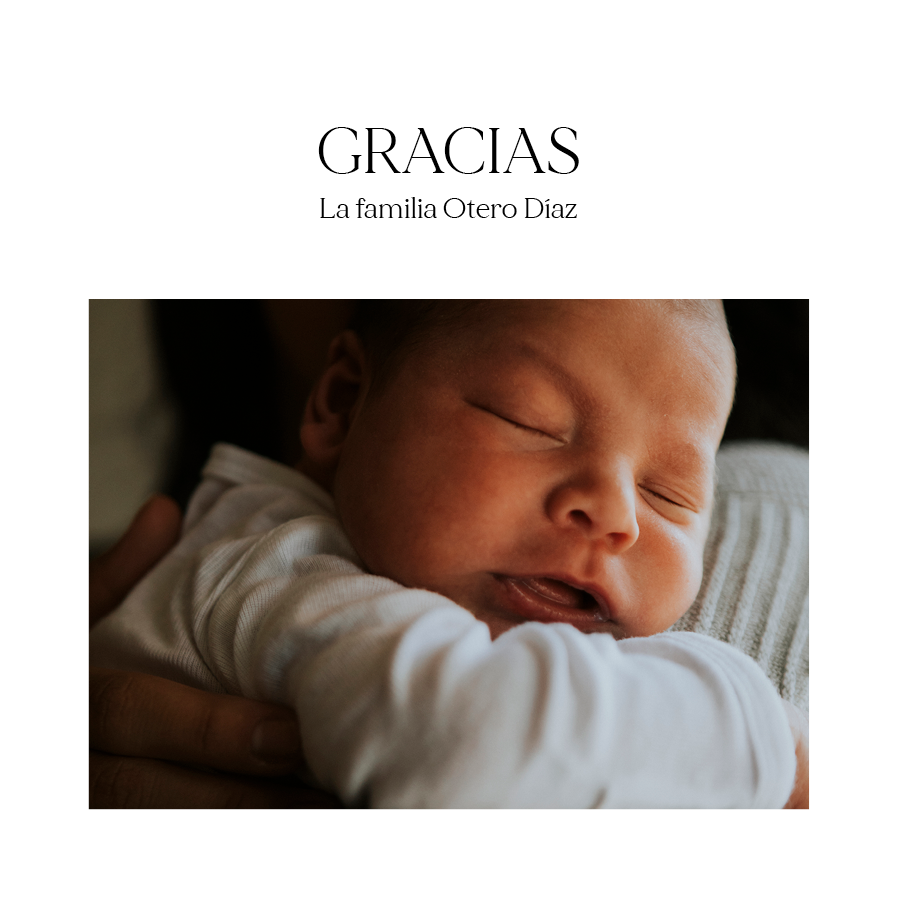 Tarjetas de agradecimiento — Cara de ángel