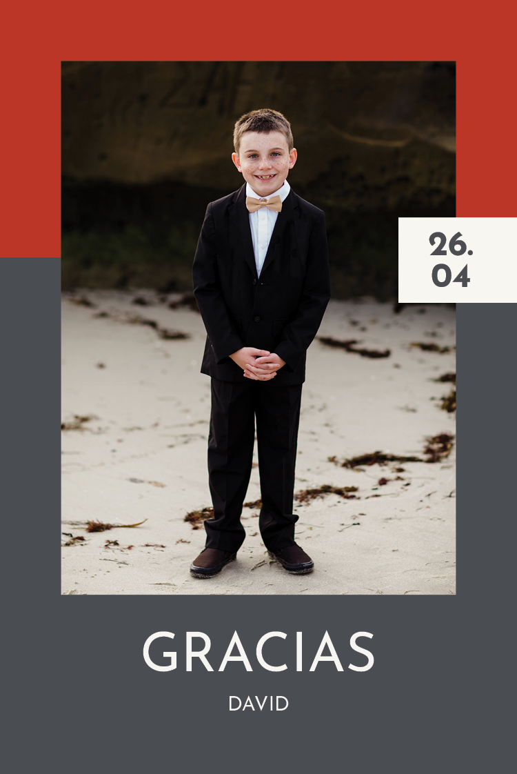 Tarjetas de agradecimiento — Colores complementarios