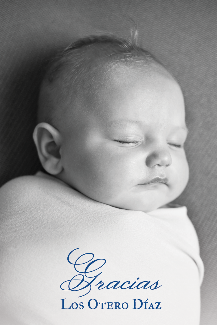 Tarjetas de agradecimiento — Niebla azul