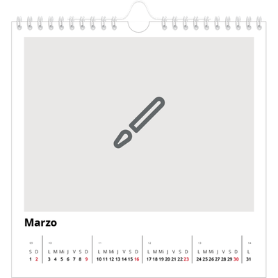 Calendarios Cuadrados — Diseña tu producto [Marzo]