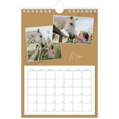 Calendario personalizado A5 — Con los pies en la tierra [portada]