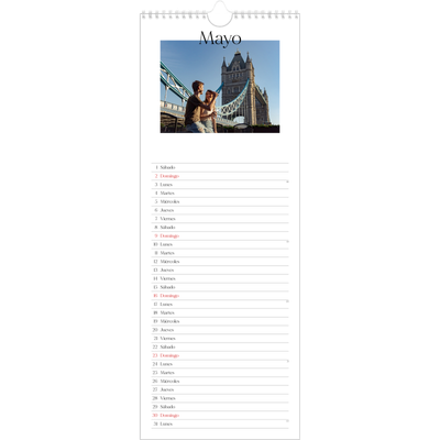 Calendario de cocina  — Mi diario de viaje [Mayo]