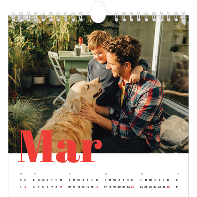 Calendarios Cuadrados — Un año genial [Marzo]