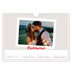 Calendario A4 horizontal — Firmado en carmín [Febrero]