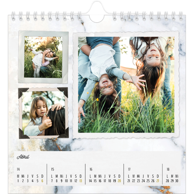 Calendarios Cuadrados — Colección de fotos [Abril]
