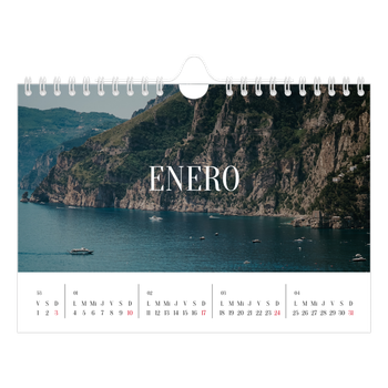 Calendario personalizado A5 horizontal — Escapada infinita