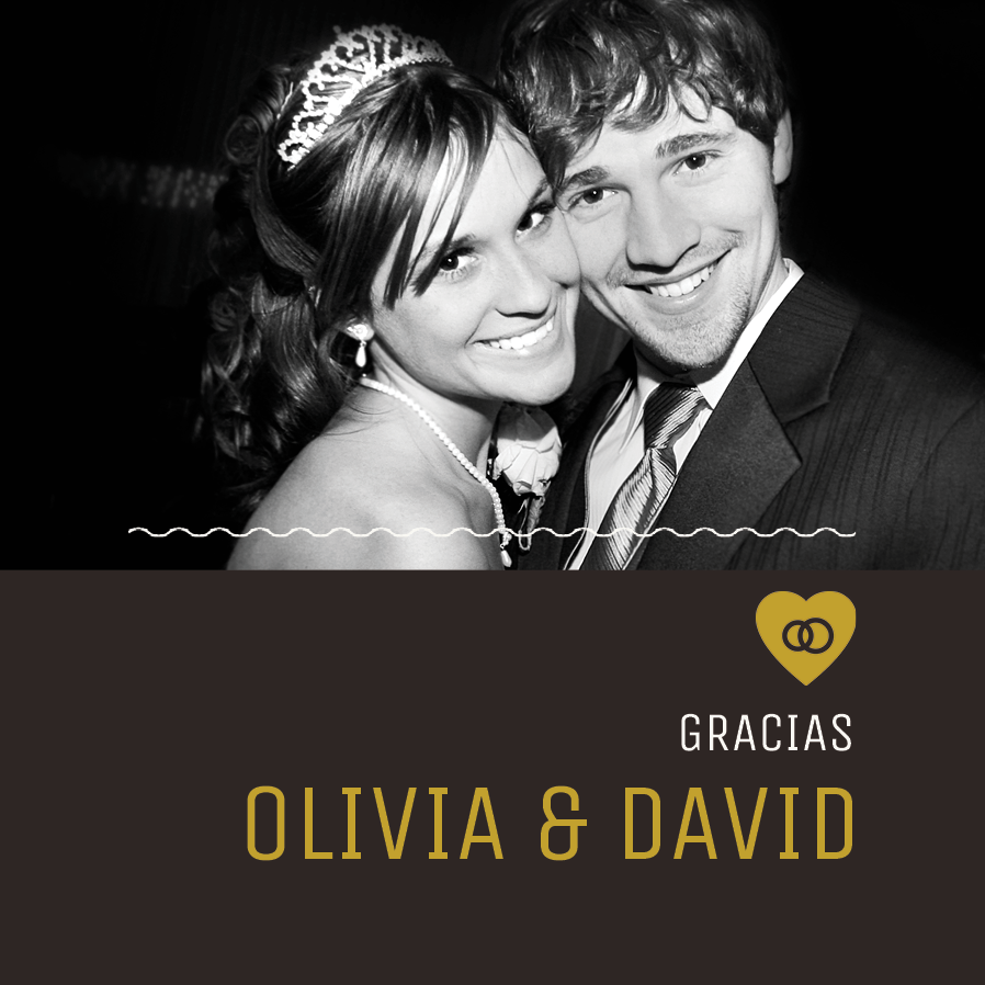 Tarjetas de agradecimiento — Oscuro minimalista