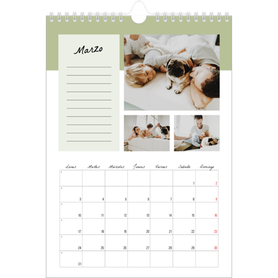 Calendario personalizado A4 — Calendario de lista de tareas [Marzo]