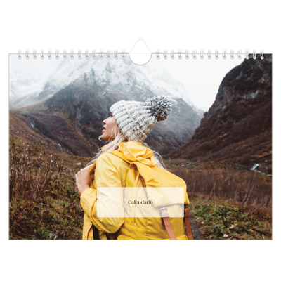 Calendario A4 horizontal — Calendario clásico [portada]