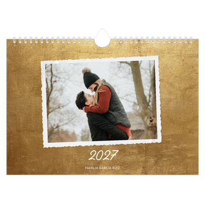Calendario A4 horizontal — Colección de fotos [portada]