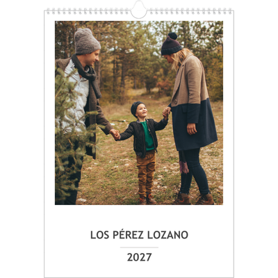 Planificador familiar A3 — Planificador familiar simple - Familia de 3 [portada]